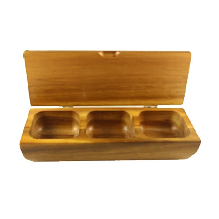 Alibaba 3 Compartment Wooden Salt Spice Storage Box Buy Wooden Spice