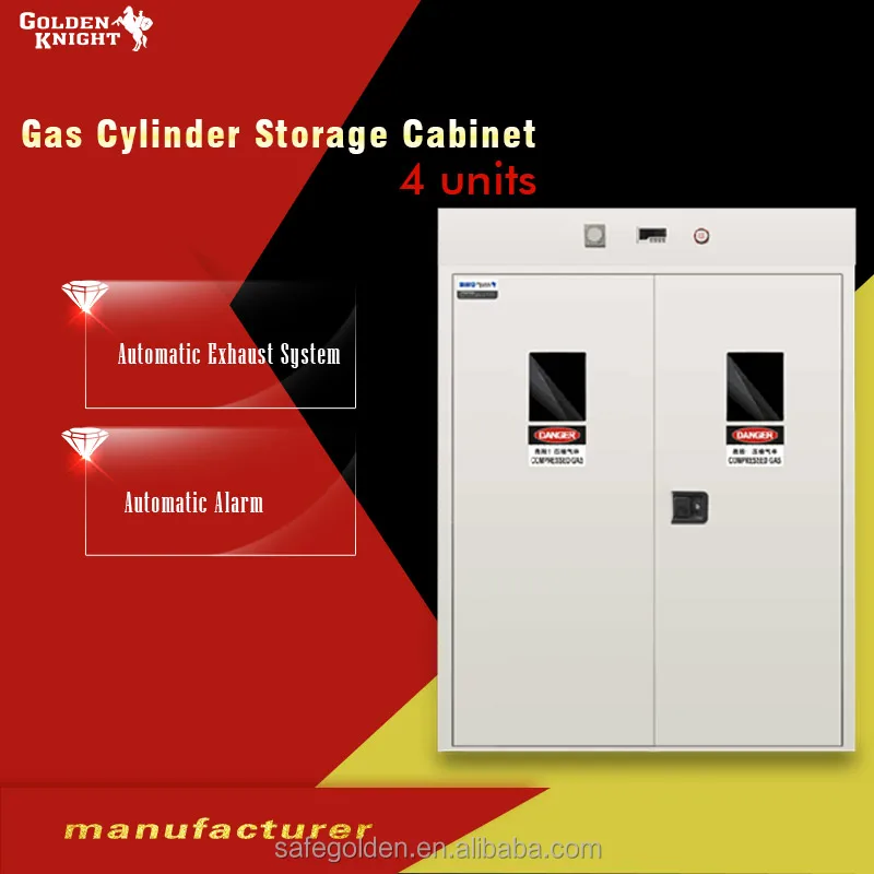 
Gas Cylinder storage Cabinet with pass hole, Gas cylinder storage cage with perspective windows 