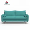 Green modern recliner used patchwork fabric wooden design home furniture living room sofa