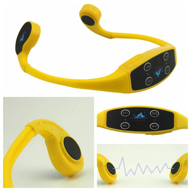 Waterproof Swimming Training Real Time Wireless Communication Bone Conduction Headphone Portable Saltproof Volume Adjustable - ANKUX.COM