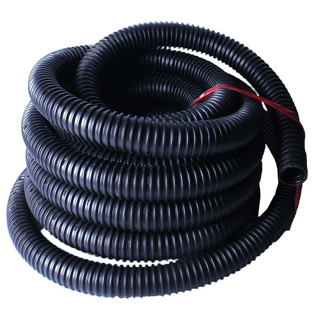 63mm Plastic Black Agriculture Permeable Corrugated Flexible Drain Pipe
