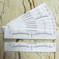 

Disposable Eyebrow Microblading Ruler/Sticker, Eyebrow Meansurement Shaping Microblading Tools Ruler