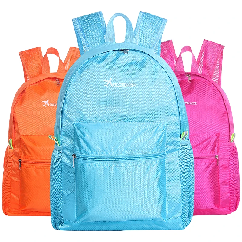 

Foldable waterproof travel outdoor sport breathable kids school back pack, Purple