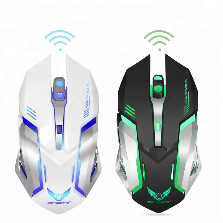 6D 2.4G Wireless Recharging Gaming Mouse 2000DPI with LED GM6821