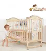 Multi-Functional mosquito net stand flexible baby bed/baby cribs germany/hot sale baby cot with big storage space