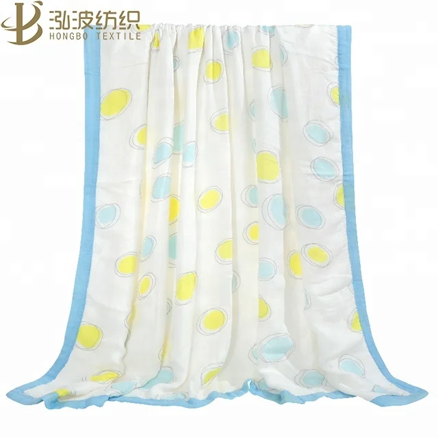 

4 Layer Muslin Bamboo Cotton Muslin Baby Blanket