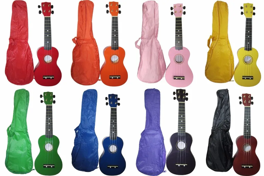 Wholesale Linden Plywood Colorful Soprano 21 Inch Ukulele ...