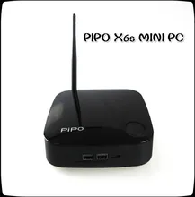 PIPO X6s Mini PC-EU PLUG BLACK Intel Z8300 TV Box Windows10 2.4G WiFi 4G RAM 64G ROM support 2.5″ SATA II HDD HDMI Connectivity