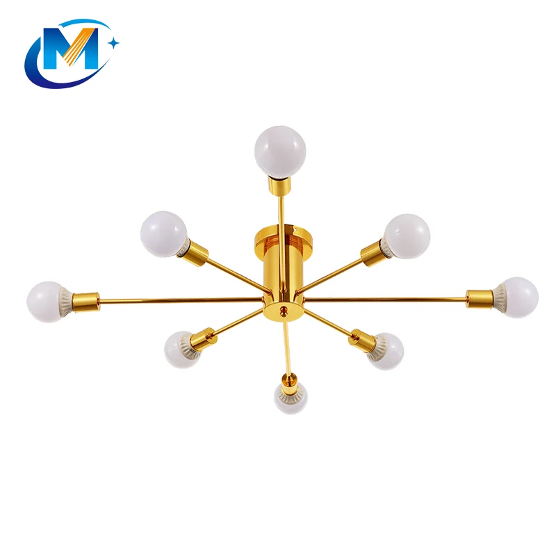 Hotel Decorative Design Kitchen Bedroom Indoor Dining Room Smart 8 Lights Led Mount Flush Ceiling Fixture