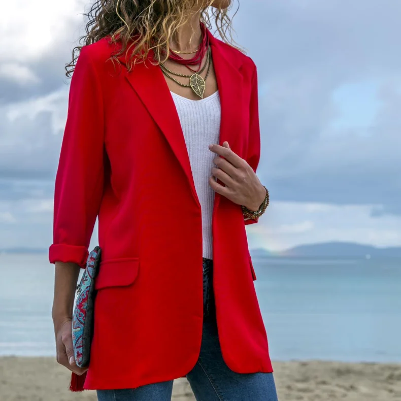 

Slim Blazers Suits Women Jacket Female Work Office Lady Suit Business Blazer Coat Y10614