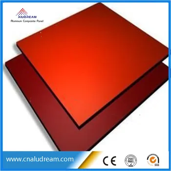 Wine Red Squares Aluminium Composite Panel acp acm 