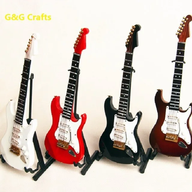 Children Toy Electric Guitar Miniature Toy Guitar Wooden Toy Guitar
