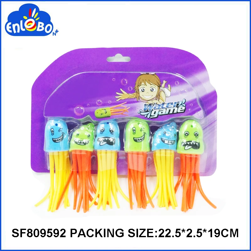 Hot Sale Plastic Jellyfish Toy Diving Game Toys Underwater Toy Sf809592