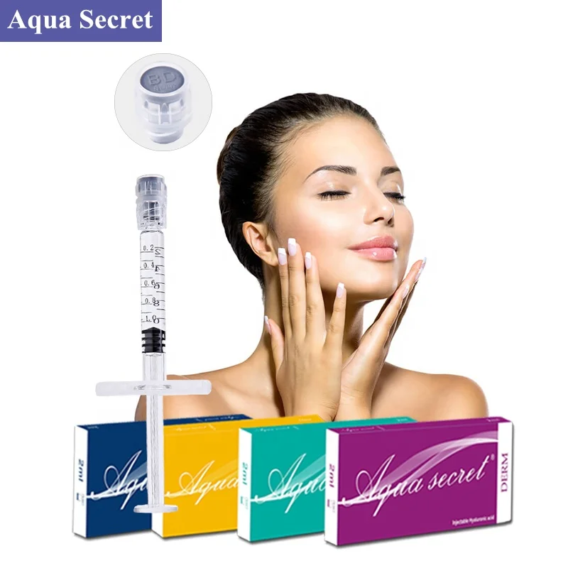 

Aqua Secret beauty products hyaluronic acid injections 1ml 2ml 10ml ha dermal filler, White