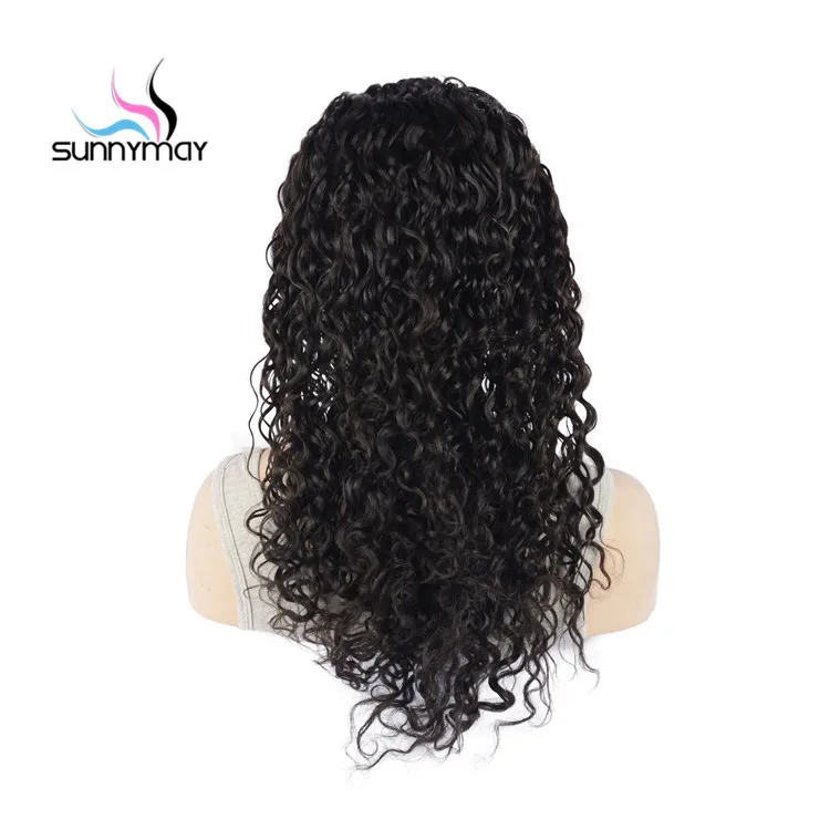 

Unprocessed Brazilian Virgin Hair Full Lace Wig Water Wave Natural Color Glueless Full Lace Human Hair Wig In Stock, Natural color;can be dyed