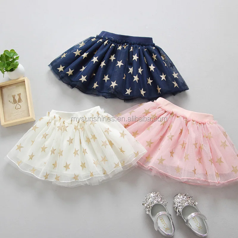 

Star Baby Girls tutus skirts Child Dancewear Cute Chiffon Tutu Kids Princess Skirt latest skirt design pictures, Ivory;navy blue;pink