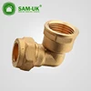 special offer brass pipe fitting 1/2" copper elbow with iso 9001 certificate