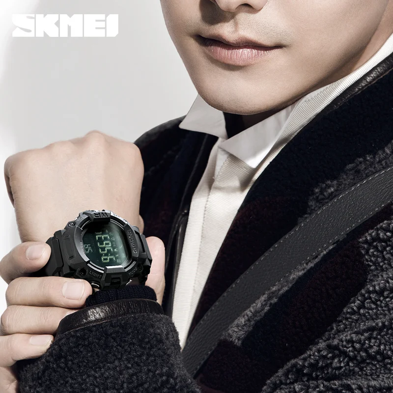 SKMEI Hot Selling Alibaba Com Calorie Counting Black Smart Watches For Men