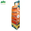 Customized Design PP Corrugated Floor Display Rack Supermarket Display Shelf Rack Display
