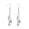 2018 Hot Sale Women's Piercing Earrings Fancy Balls Drop Earrings 925 Silver Plated Earrings