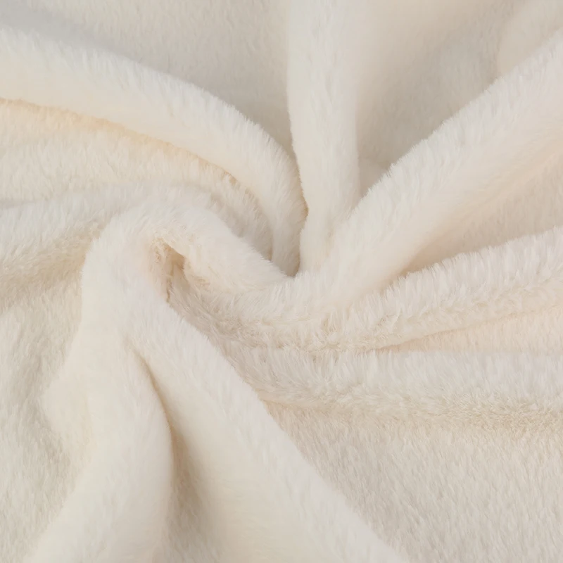 
Soft stretch solid faux rabbit fake fur fabric for Lining or Coat 