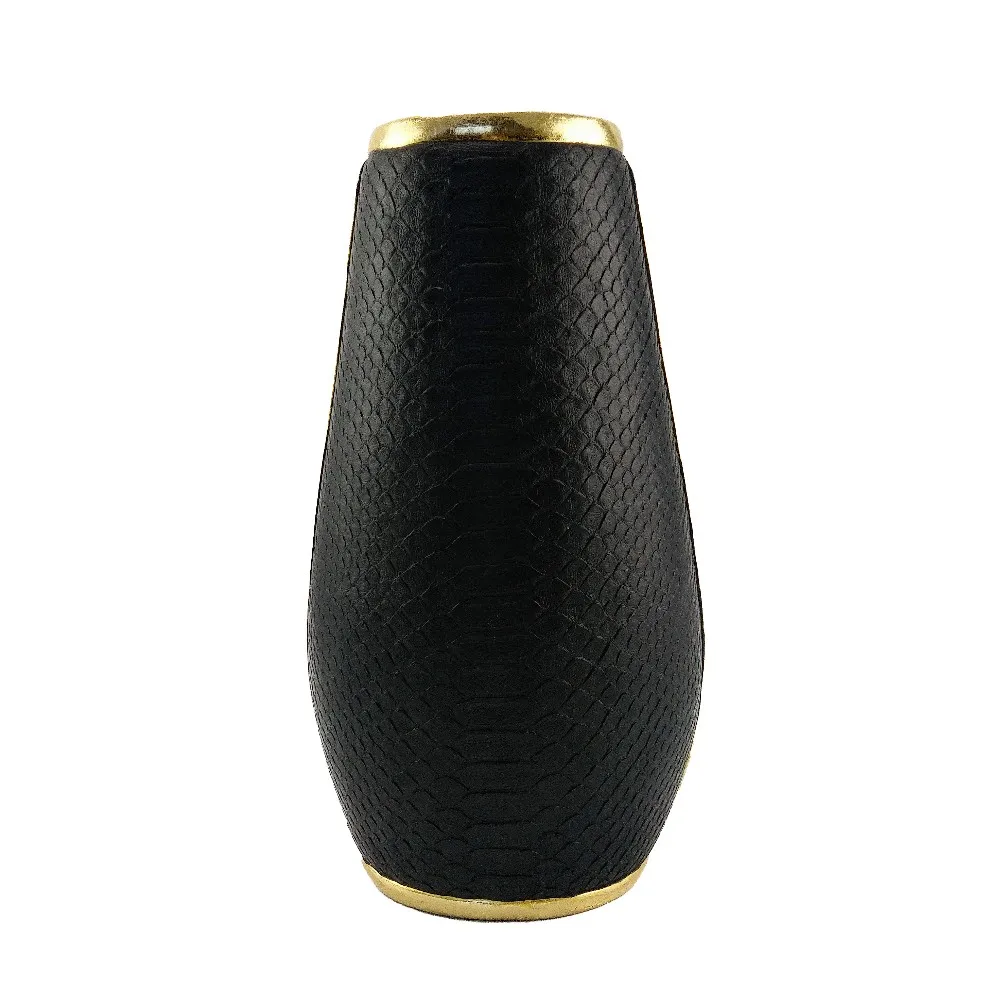 Wholesales Resin Imitation Python Leather Flower Vase for Home Decor details