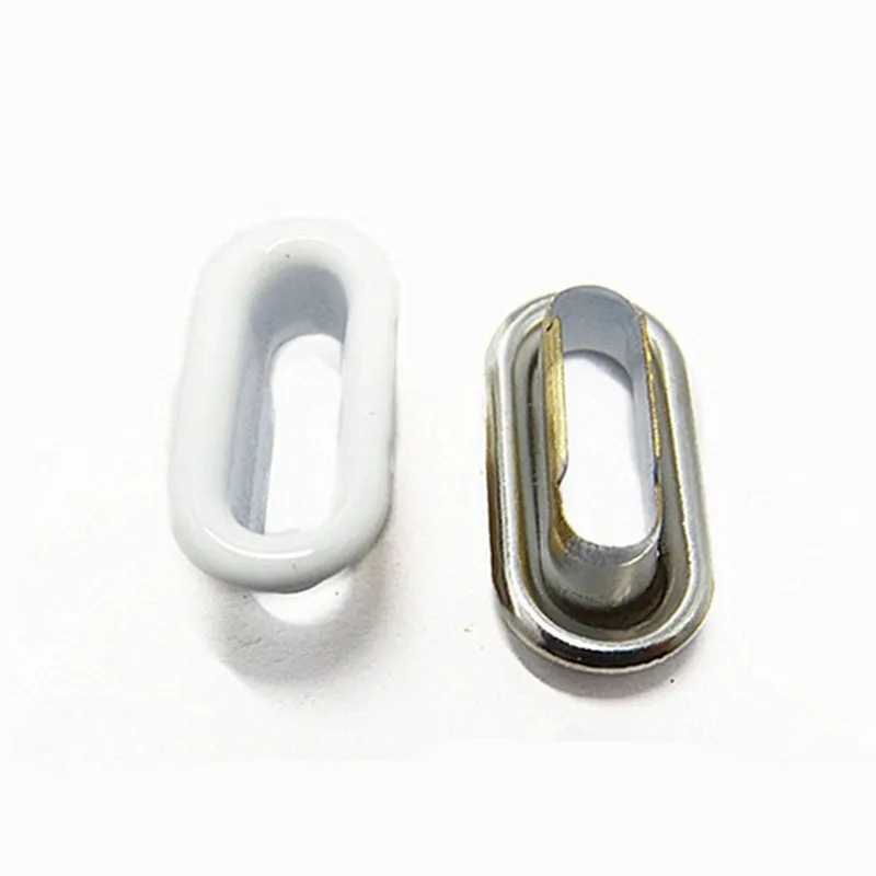 

Various Color Oval Metal Eyelet And Grommet For Shoes, Painting white