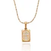 32452 Fashion Simple New Arrival Floating gold plated diamond Locket Pendant