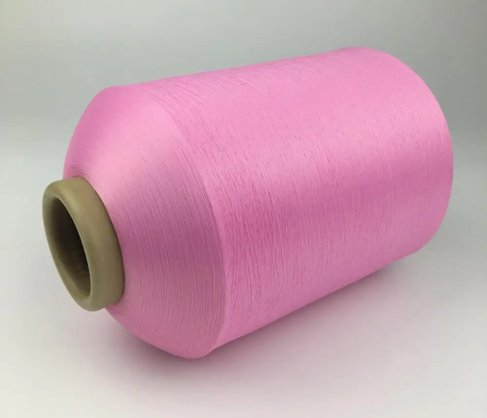 CQ Factory price 100D/36F dyed  recycle polyester weaving Yarn for label or fabric