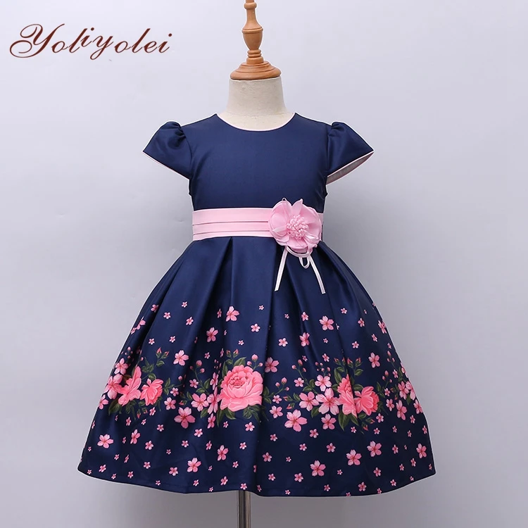

Latest Party Wear Girl Boutique Dress For Girl 2-10 Year, Pink,dark blue or custom