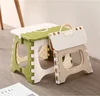 2019 New Arrival Dropshipping Living Room Small Bench Ottoman Bathroom Portable Plastic Plain Folding Stool