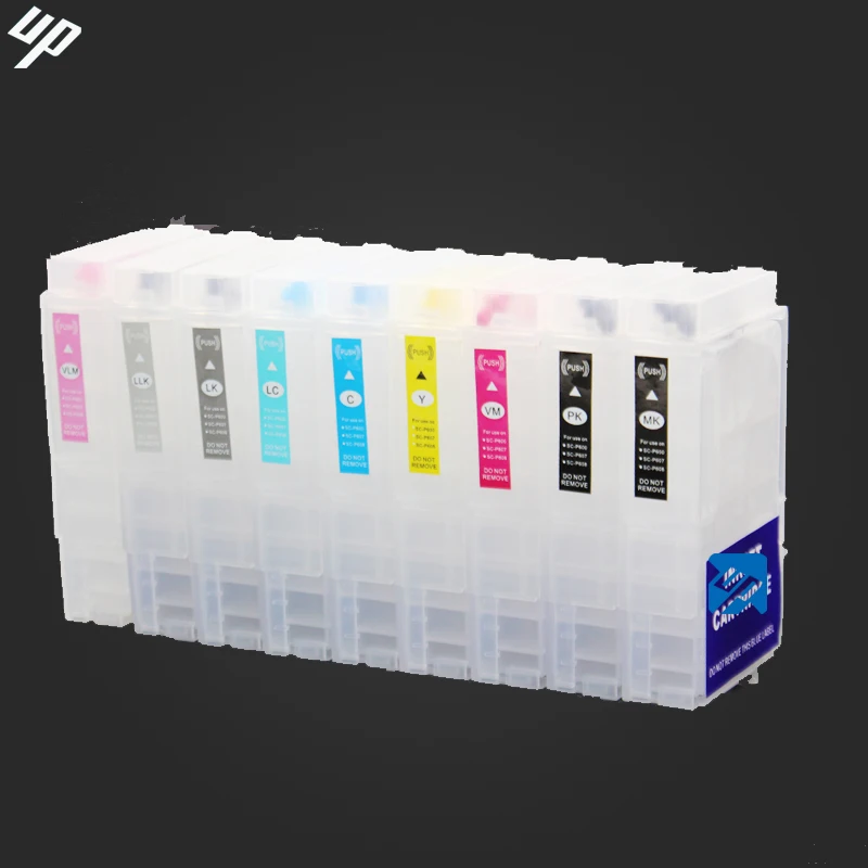 

80ML high capacity New Surecolor P600 refillable ink cartridge with ARC chip for Epson P600 T7601-T7609 Surecolor SC-P600