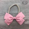 new arrival hot sale polka dot bow pretty bow tie headband pretty girls headband