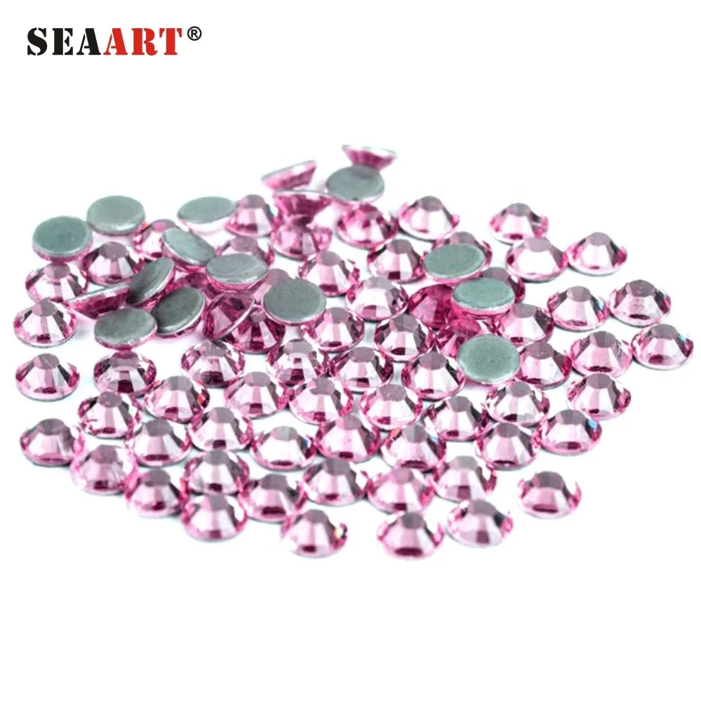 Flat Back Resin Loose Rhinestone Beads Embellishment , Glass Non Hotfix Sew On Rhinestone