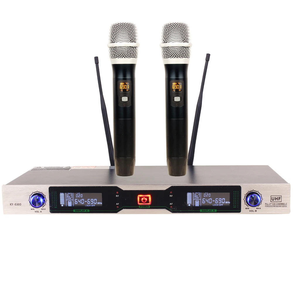 

uhf pll dual ktv wireless microphone