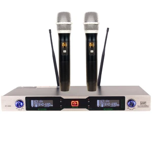 UHF PLL Dual Wireless KTV Microphone System