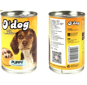 Image of wet canned dogs and pets food chicken items