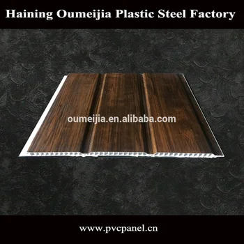 Wood Series Of Two Grooves Pvc Wall Panel And Ceiling And