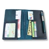 Crazy horse leather cover notebook Travel diary with PVC window and PVC bag