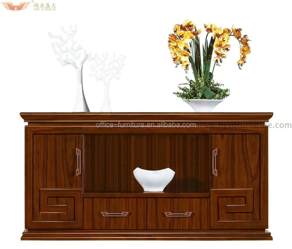 Palestine Wood Veneer Office Furniture Credenza Modern Wooden