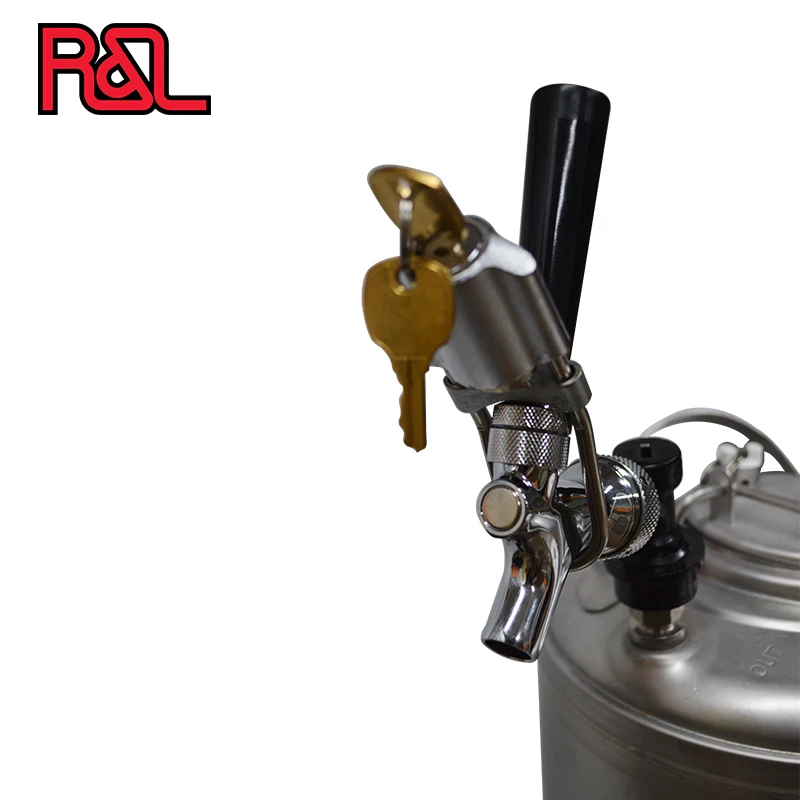 Stainless Steel Beer Tap Homebrew Beer Tap Faucet Lock With 2 Alike