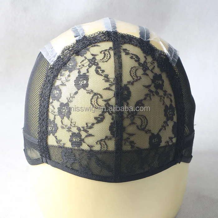 

MQ-002G Adjustable black weft weaving wig caps