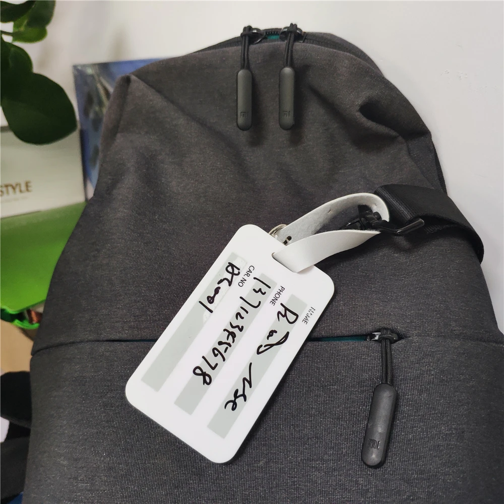 Free Sample Acrylic Custom Luggage Tag Hotel Luggage Tag Cheap Plastic