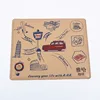 Wholesale and Promotion Custom Popular Waterproof Coating Non Slip Elegant Stitched Edges Premium Square Mouse Pad Leather