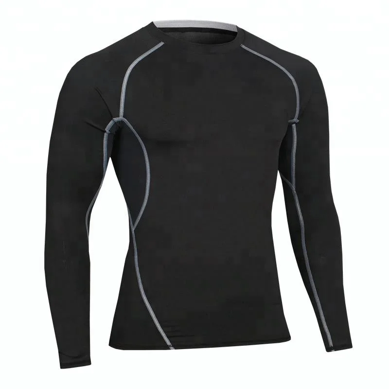 

Promotional Mens Gym Fitness Long Sleeve Compression Shirt