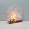 2019 New Christmas Decor Merry Christmas Tabletop Reindeer in Snow Warm White Lighting Table Decoration Christmas Gift