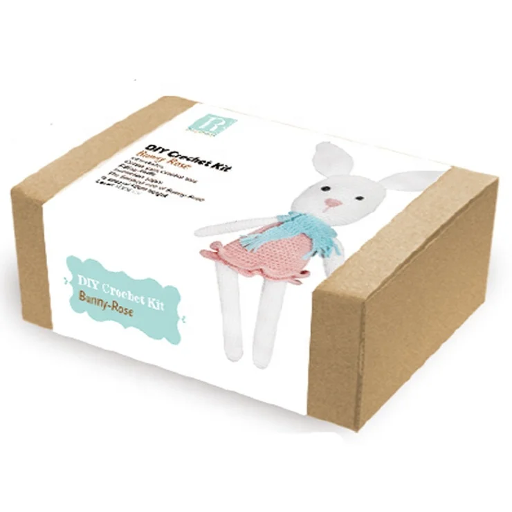 
Cute Animal Rabbit DIY Knitting kit DIY Crochet Kit 