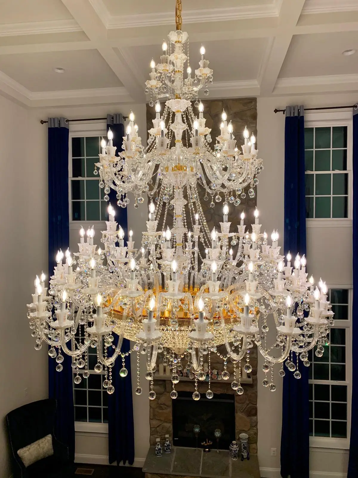 Custom Hotel Big Empire Crystal Chandelier Lighting Buy Crystal