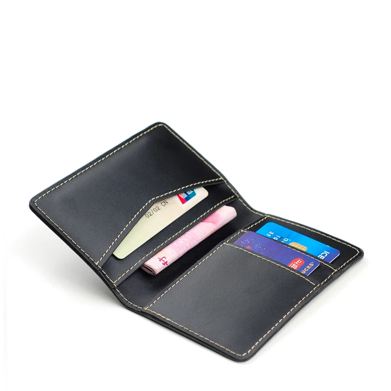Bulk Wholesale Rfid Genuine Leather Pocket Business Card Holder - Buy Leather Pocket Card Holder ...