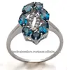 2013 latest ring design, immitation stone silver ring, fancy solid silver ring